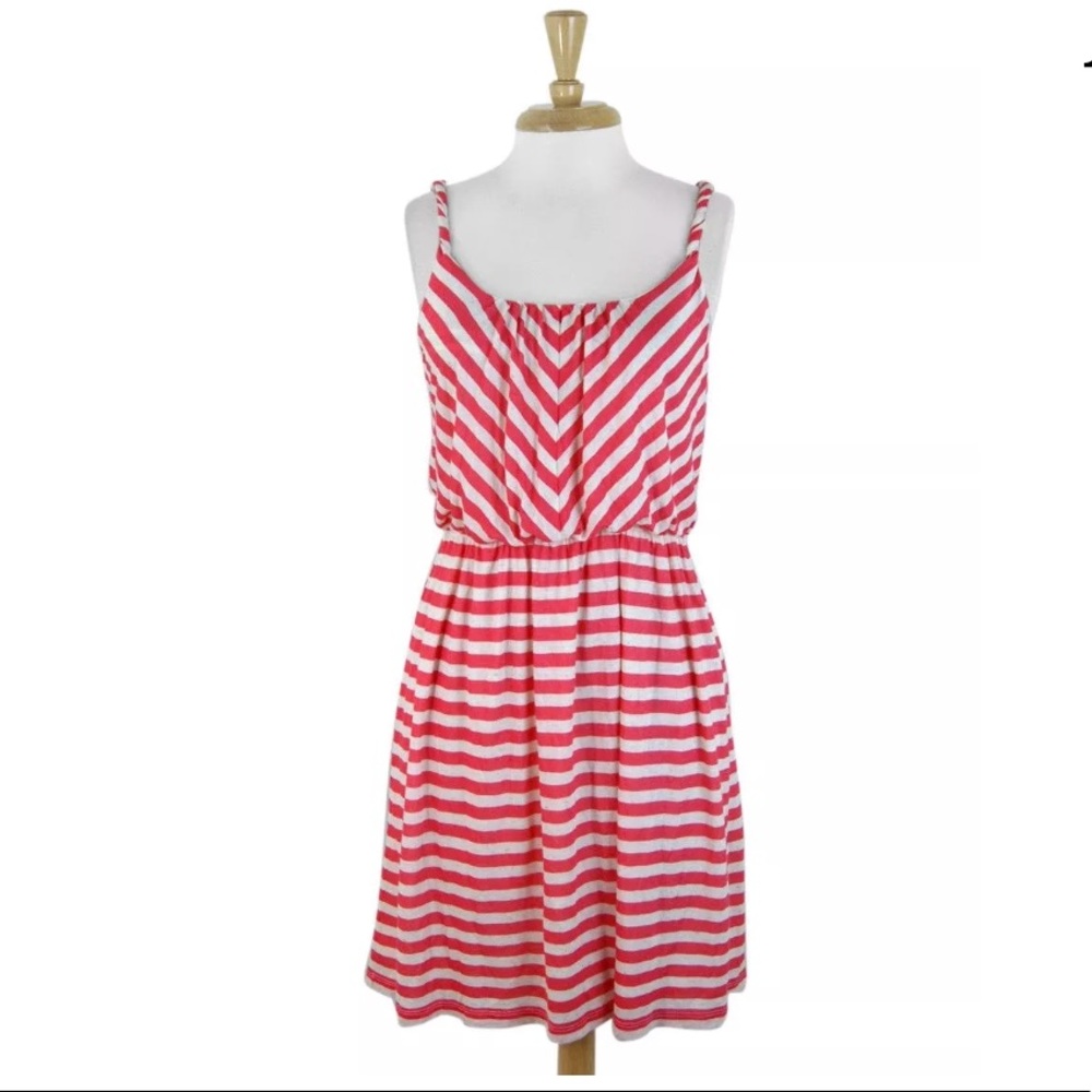 New Ann Taylor LOFT Striped Jersey Blouson Dress S